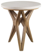Uttermost - 25437 - Accent Table - Marnie - Mixed Woods With An Natural Ivory