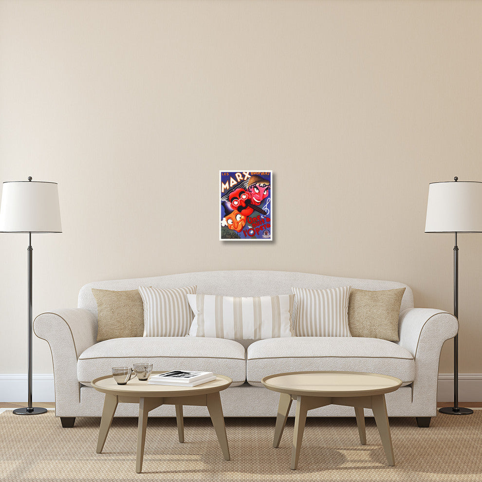 "Marx Brothers - French - A Night at the Opera 01" Canvas Giclee, 17"x22"