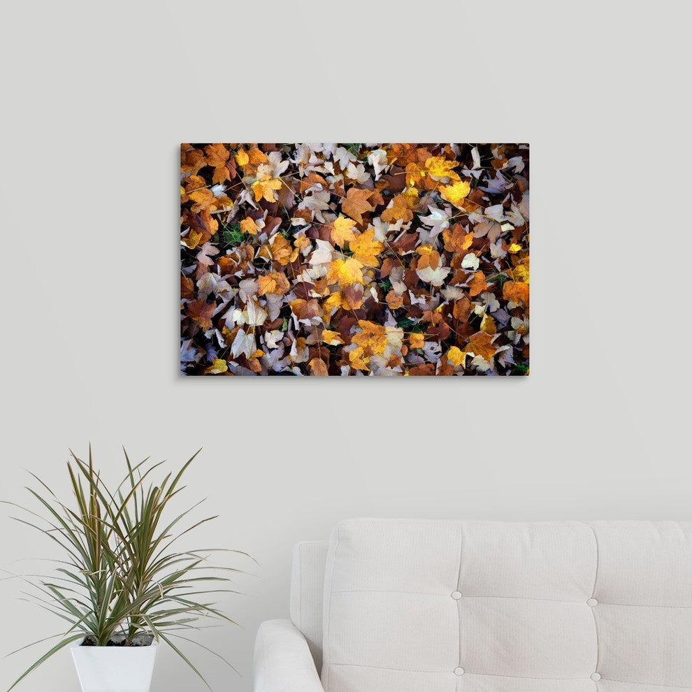 "Autumn Stroll" Wrapped Canvas Art Print, 24"x16"x1.5"