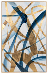 82x52, Abstract Oil Painting, Blue