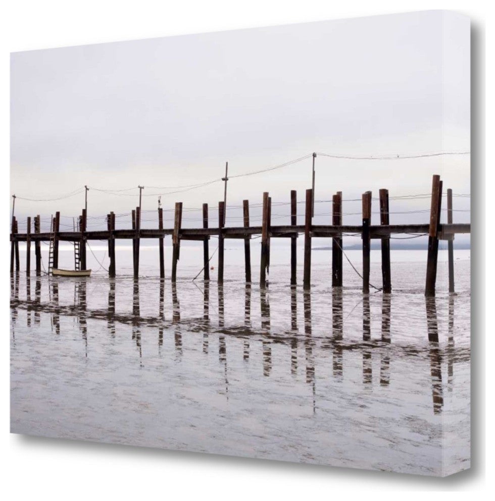 The Bay Pier 3 Giclee Wrap Canvas Wall Art