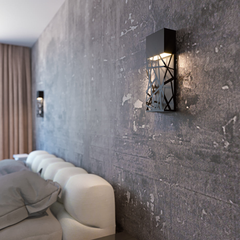 Boon LED Outdoor Sconce, Black