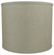 Classic Drum Smooth Linen Lamp Shade, Natural, 8"