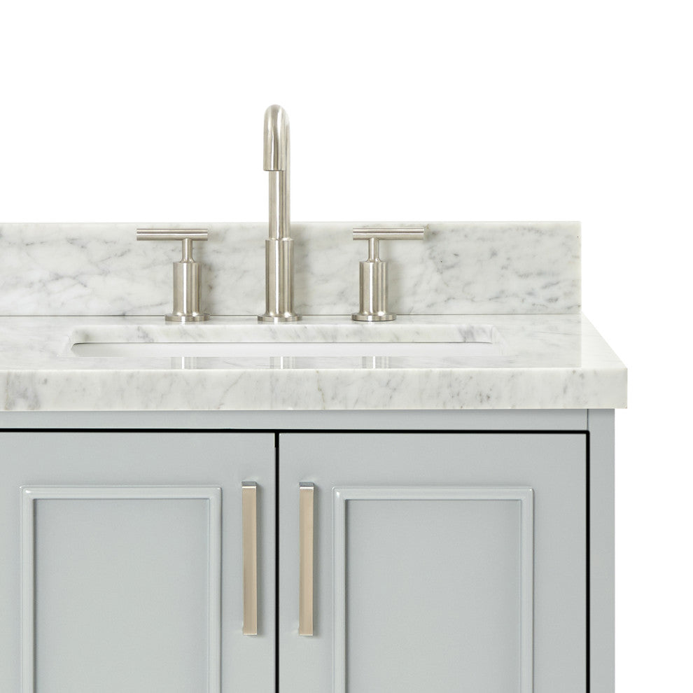 Ariel Stafford 37" Single Right Offset Rectangle Sink Bathroom Vanity