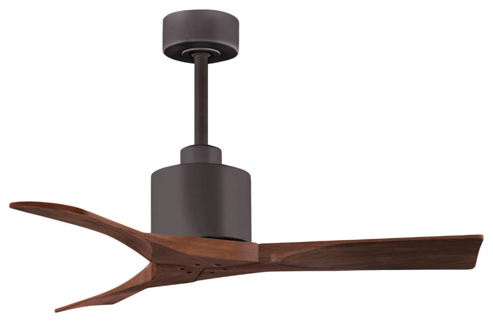 Matthews Fan, Nan Ceiling Fan, Textured Bronze, 42", Walnut