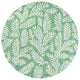 Nevis Palm Frond Indoor/Outdoor, Cream/Green, 5' Round