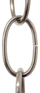 RCH Hardware Steel Standard Link Chandelier Chain, 3', Polished Nickel, U38