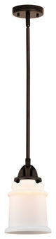 Canton Mini Pendant, Oil Rubbed Bronze, Matte White, Matte White