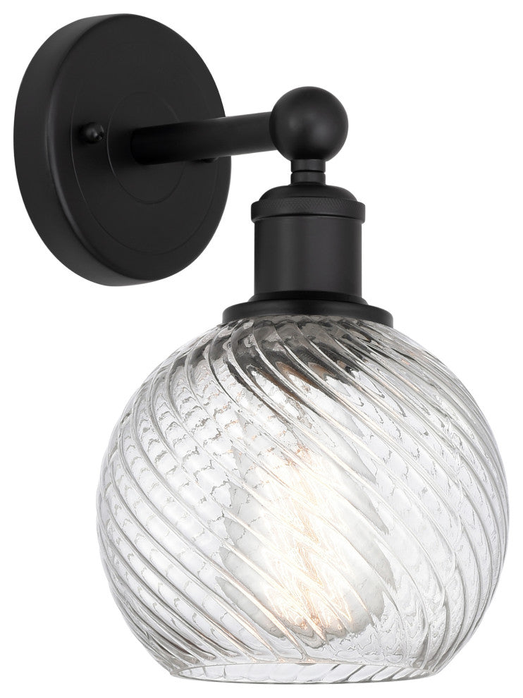 Innovations 616-1W-BK-G1214-6 1 Light Sconce, Matte Black