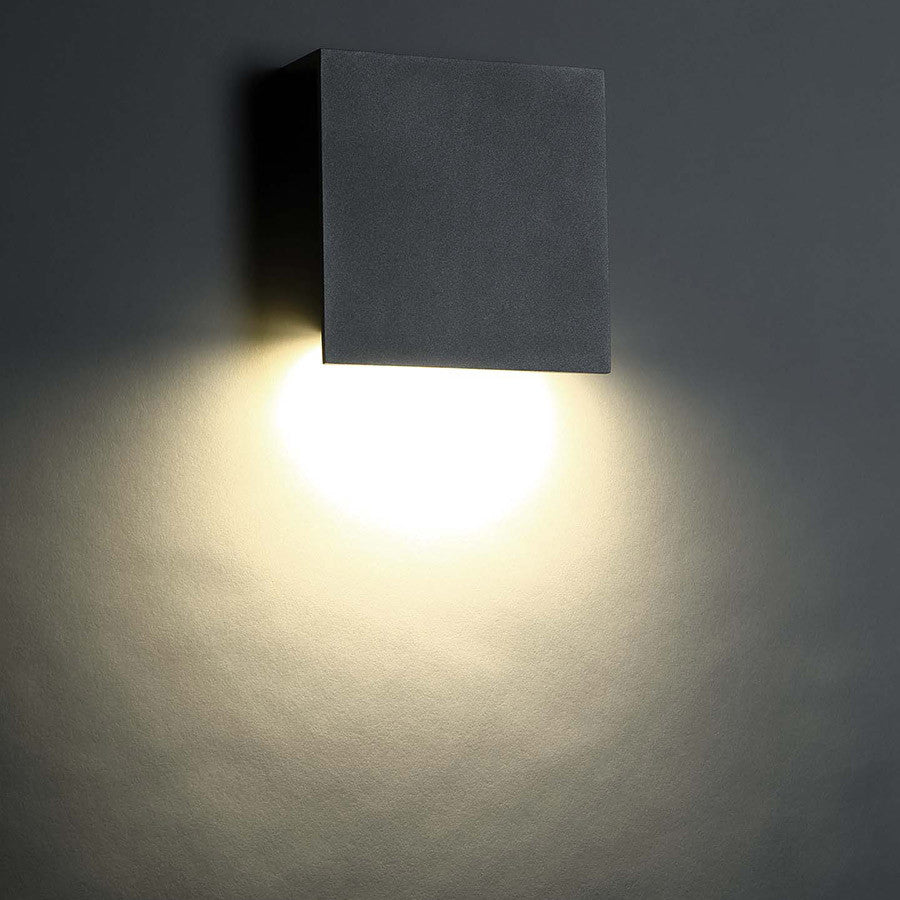 Modern Forms Square 10" LED Outdoor Wall Light, Bronze