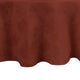Elegant Woven Leaves Jacquard Damask Tablecloth, Spice Red, 70" Round