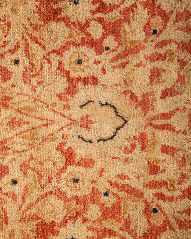 Mogul, One-of-a-Kind Hand-Knotted Area Rug Orange, 9'2"x12'6"