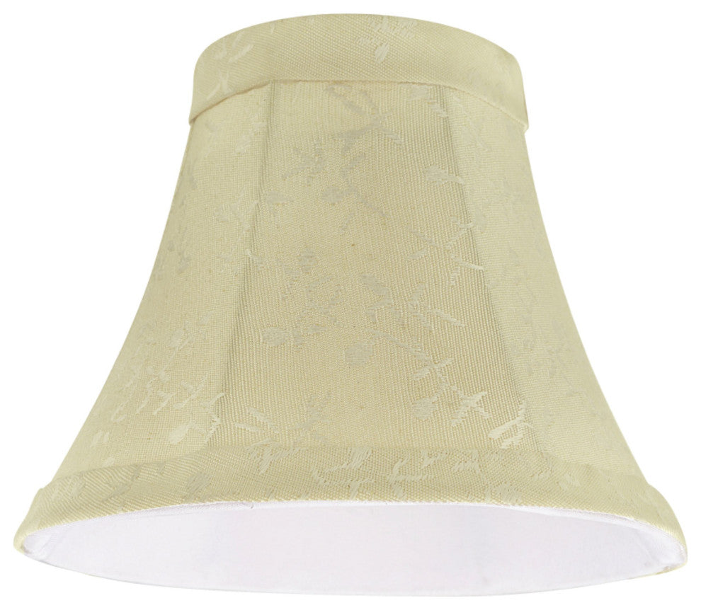 30011-6 Small Bell  Chandelier Clip On Lamp Shade Butter Creme 3"x6"x5"