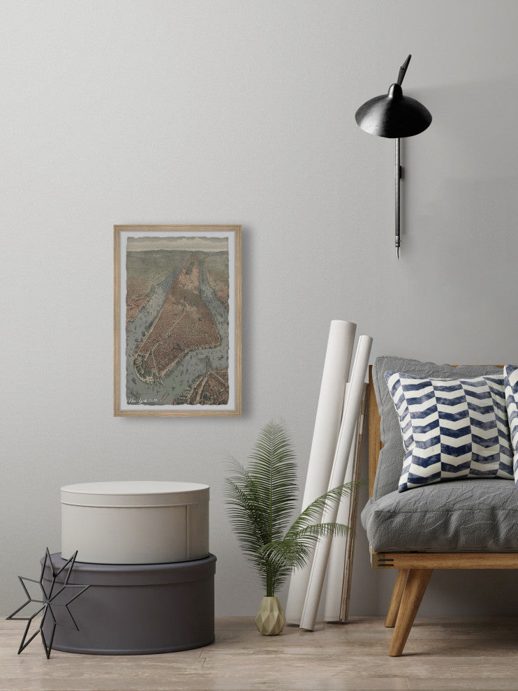 "Ocean Overview" Framed Painting Print, 20x30