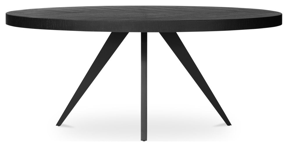 Parq Oval Dining Table Black