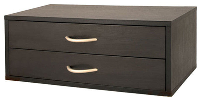Organized Living freedomRial Double Hang Big O-Box 2 Drawer, Midnight Live