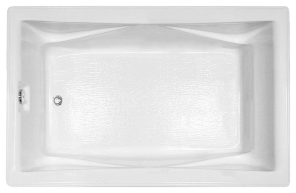 Drop, Soaking Bath White 59.25x47.5x19.75