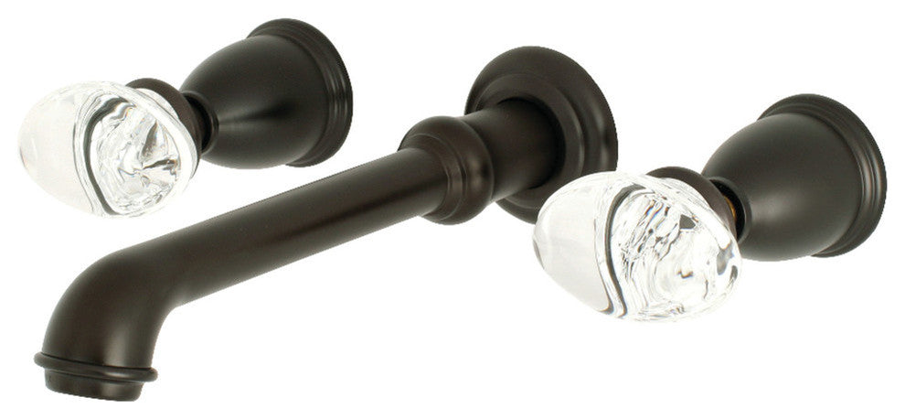 Kingston Brass Two-Handle Wall Mount Bathroom Faucet, Oil Rubbed Bronze