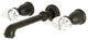 Kingston Brass Two-Handle Wall Mount Bathroom Faucet, Oil Rubbed Bronze