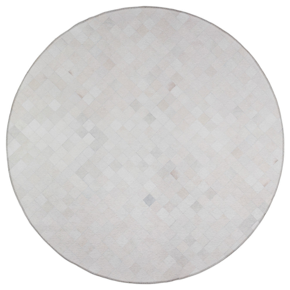 Indoor/Outdoor Stetson SS2 Linen Machine Washable 10' x 10' Round Rug