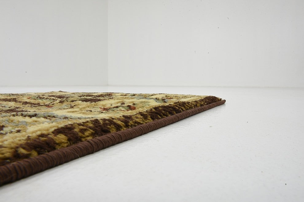 Unique Loom Brown Hickory Voyage 2' 2 x 6' 0 Runner Rug