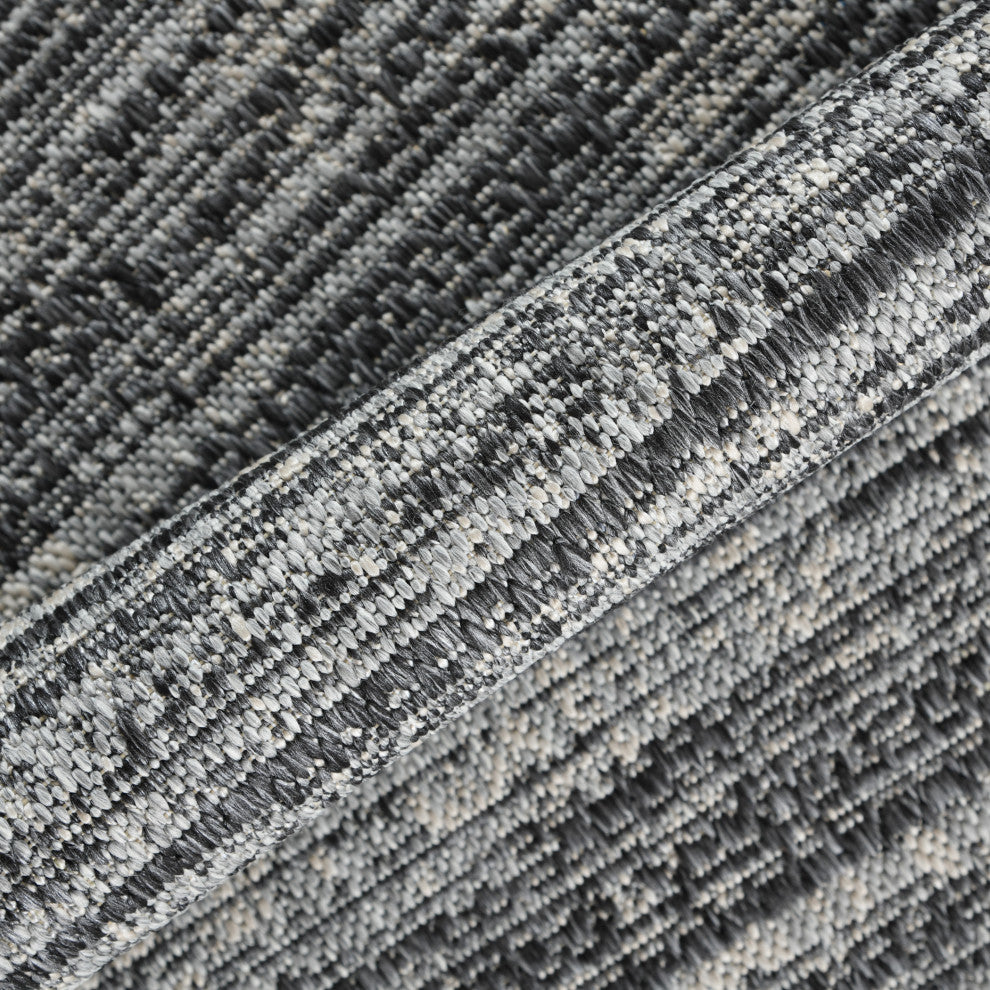 Maryland Cecil Indoor/Outdoor Area Rug, Gray, 2' x 3', Striped