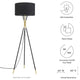 Floor Lamp Light, Black, Metal, Modern, Mid Century Cafe Bistro Hospitality