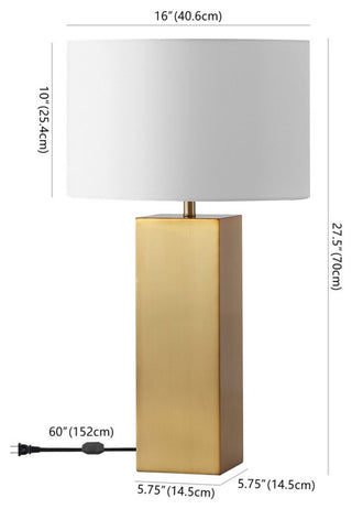 Safavieh Couture Hank Metal Square Table Lamp