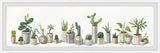 "Splendid Succulents" Framed Painting Print, 45x15
