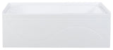Ivy Alcove Soaking Bathtub with Apron Skirt, 60"x30", Right Hand Drain