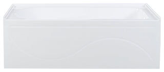 Ivy Alcove Soaking Bathtub with Apron Skirt, 60"x30", Right Hand Drain