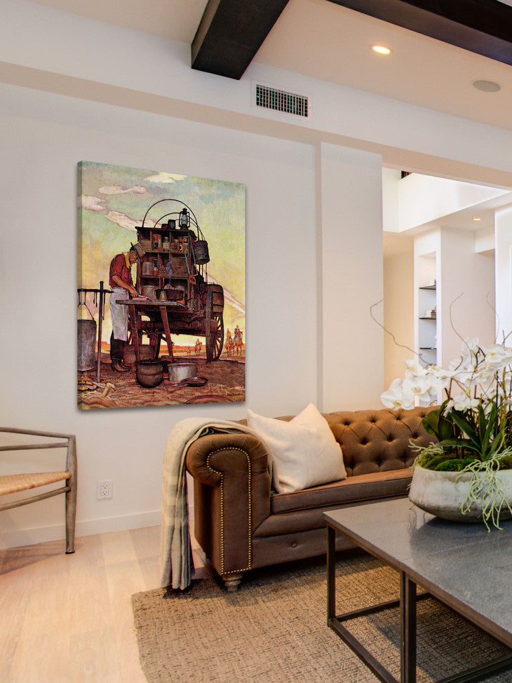 "Chuckwagon" Painting Print on Canvas by Mead Schaeffer