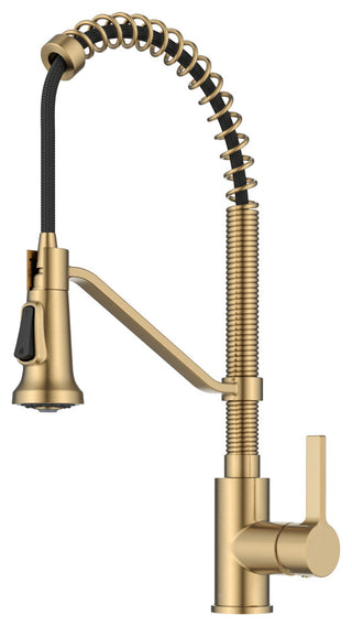 KRAUS Britt Commercial Style 2-Function 1-Handle Pull Down Kitchen Faucet BB