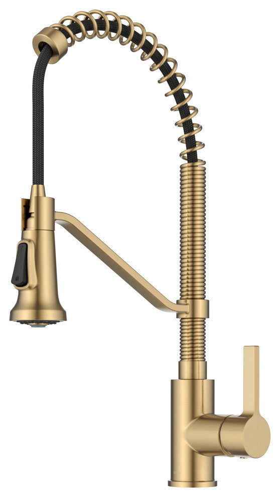 KRAUS Britt Commercial Style 2-Function 1-Handle Pull Down Kitchen Faucet BB