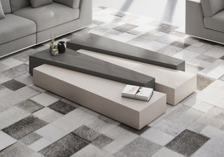 Loftus Coffee Tables in Glossy Dark Gull Gray and Glossy Chateau Gray