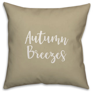 Autumn Breezes in Beige 18x18 Throw Pillow
