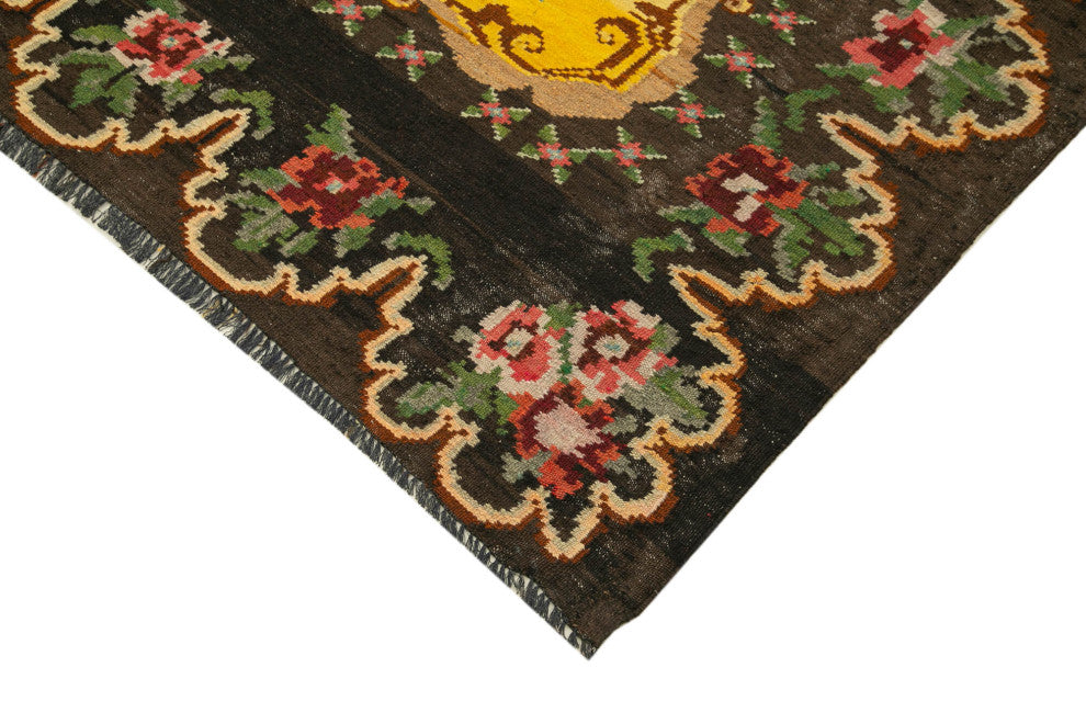 Rug N Carpet - Handmade Bessarabian 6' 7'' x 8' 1'' Vintage Floral Kilim Rug