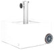 XXD''s (#O-810) Zinc Plated White Powercoated Planter & Umbrella Stand