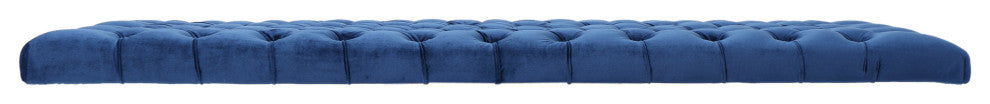 GDF Studio Hunter Tufted Fabric Queen/ Full Headboard, Navy Blue