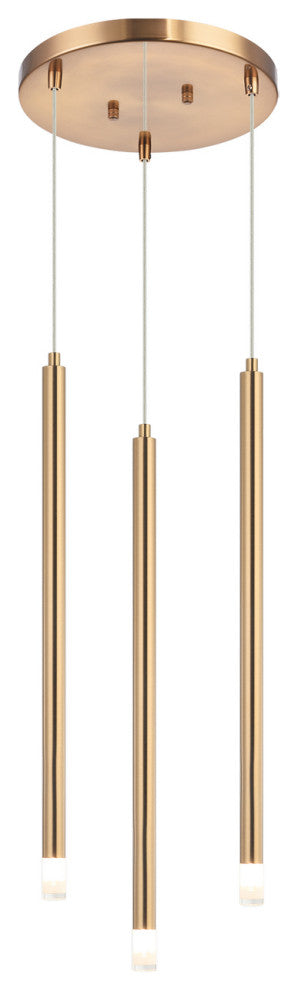 Matteo Lighting C63103AG Pendant, Aged Gold Brass Finish