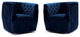 Home Square 2 Piece Swivel Velvet Accent Chair Set in Navy Blue