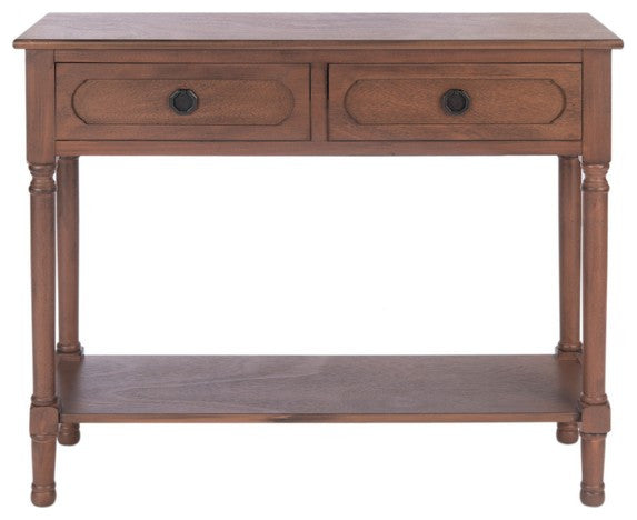 Safavieh Allura 2 Drawer Console Table, Brown