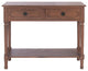 Safavieh Allura 2 Drawer Console Table, Brown