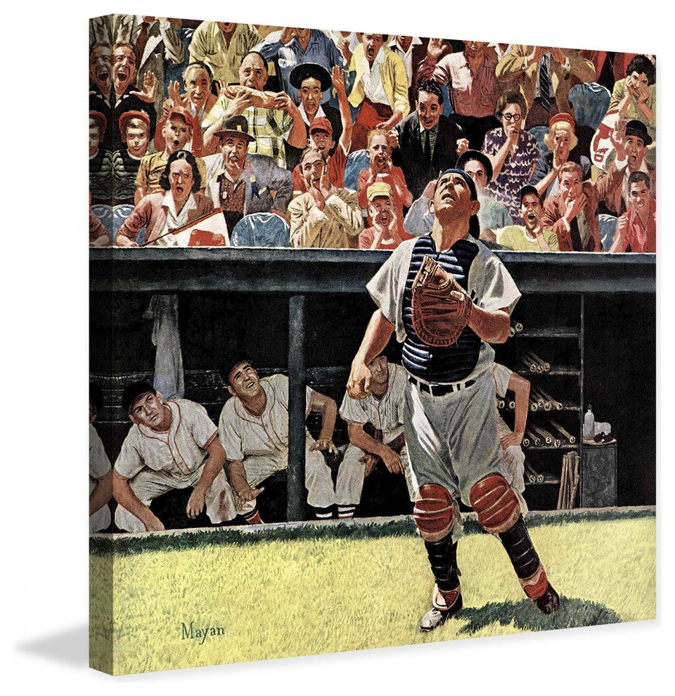"Yogi Berra" Painting Print on Canvas by Earl Mayan