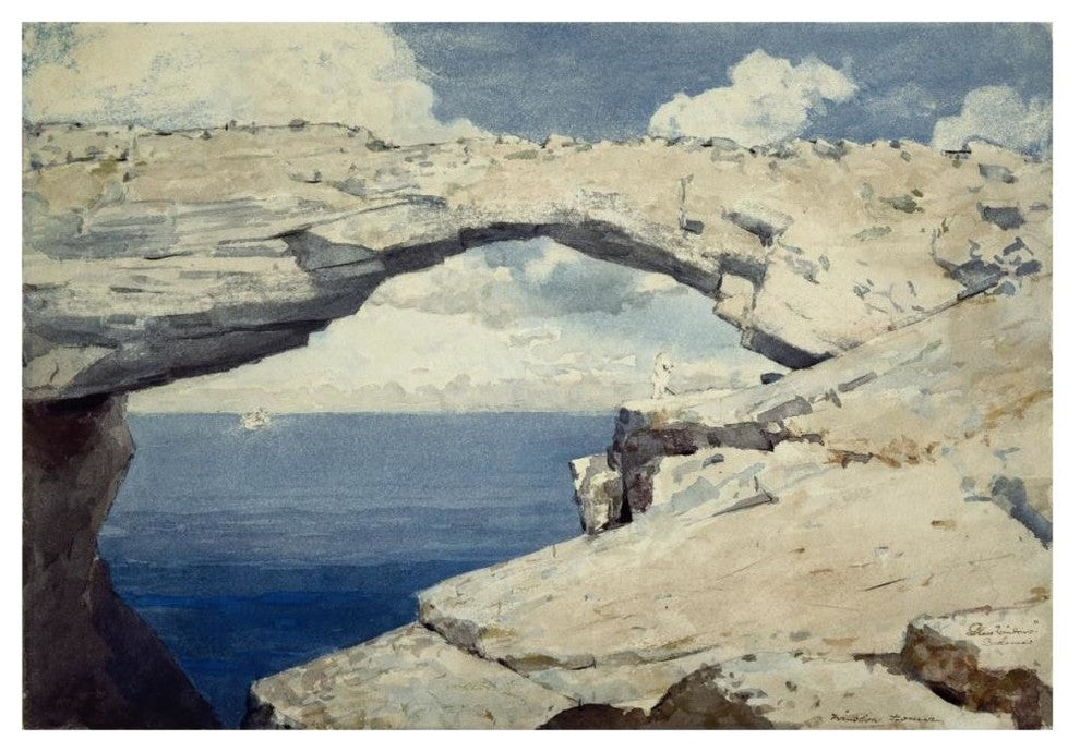 "Glass Windows, Bahamas, ca. 1885" Digital Paper Print by Winslow Homer, 46"x32"