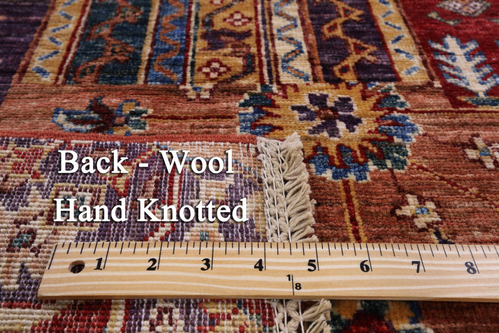 2' 9" X 3' 11" Super Kazak Hand Knotted Wool Rug Q7484