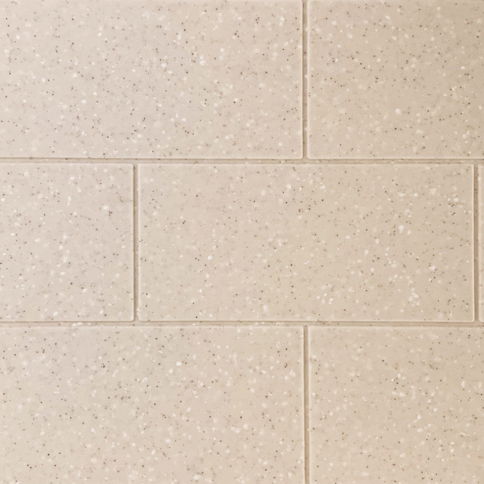 Transolid SaraMar 36"x36"x96" 6-Piece Shower Wall Kit with Extension, Cashew