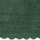 Dark Green Large Oval Crochet Bath Mat