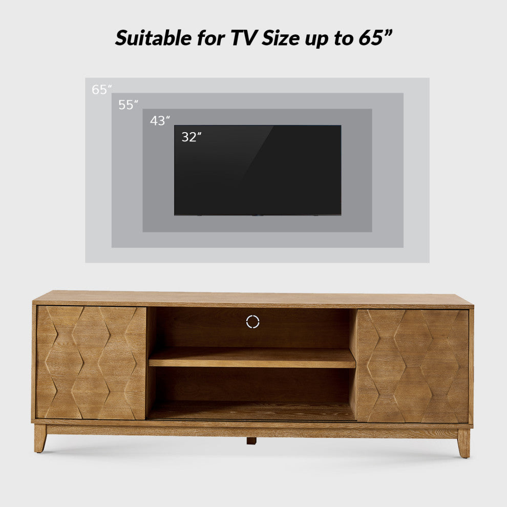 72" TV Stand for TVs, up to 78", Seadrift