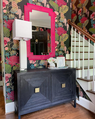 Close-up crop of base/leg on white background.